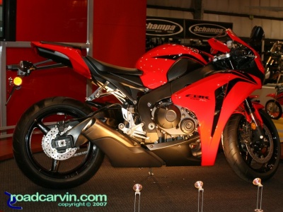 2008 Honda CBR1000RR: The all new 2008 CBR1000RR with a new chassis, new engine and MotoGP inspired styling and exhaust.